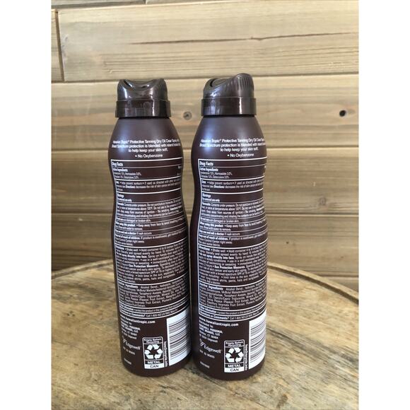 (2) HAWAIIAN TROPIC Sunscreen Dry Oil Spray Protective Tan- 6oz SPF 15 EXP 11/27 - Picture 3 of 7